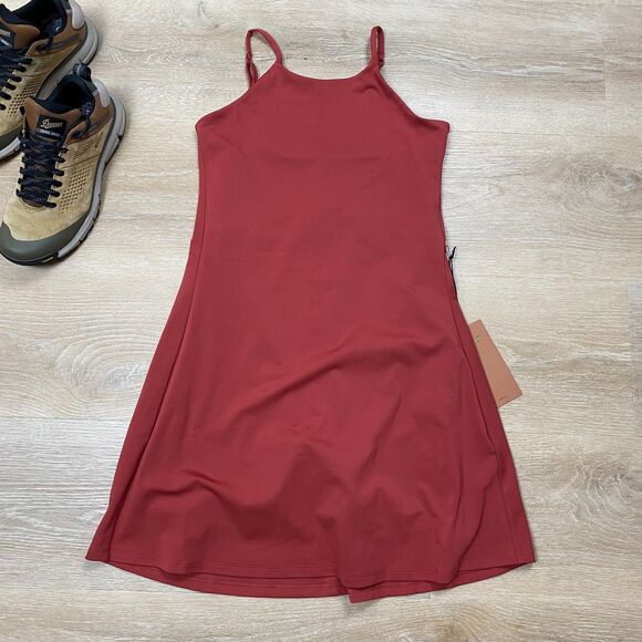 NWT Girlfriend Collective Naomi Workout Dress Color Red Size L - Picture 1 of 5